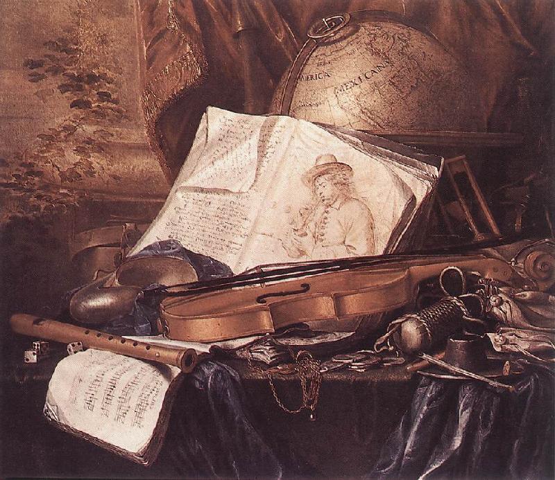 RING, Pieter de Still-Life of Musical Instruments Sweden oil painting art